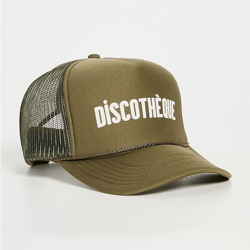 Clare V Discothèque Trucker Hat (Army) - Unisex